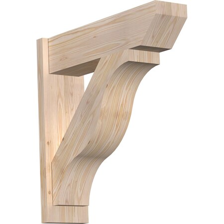 Ekena Millwork Funston Slat Smooth Outlooker, Douglas Fir, 7 1/2"W x 28"D x 28"H OUT08X28X28FST06SDF